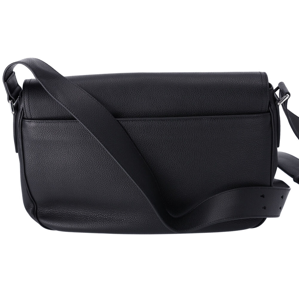 Christian Dior Saddle Messenger Bag Shoulder Bag 1ADME130YMJ Black Leather - Picture 4 of 9